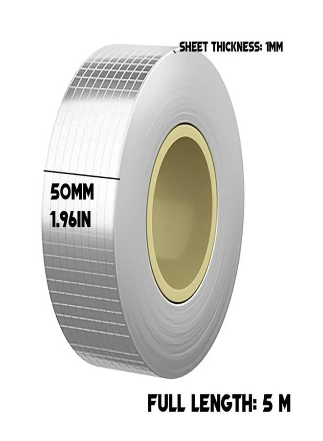 DOOMSDAY Leakage Repair Waterproof Tape for Pipe Leakage Roof Water Leakage Solution Aluminium Foil Tape Waterproof Adhesive Tape Sealing Butyl Rubber Tape for Leakage (5cm x 5m) - Image 2